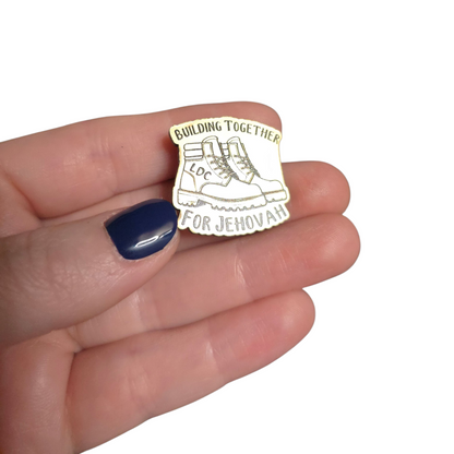Building Together for Jehovah - Boots - LDC - JW Pin