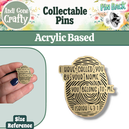 Thumbprint - I have called you by name, you belong to me - JW Pin
