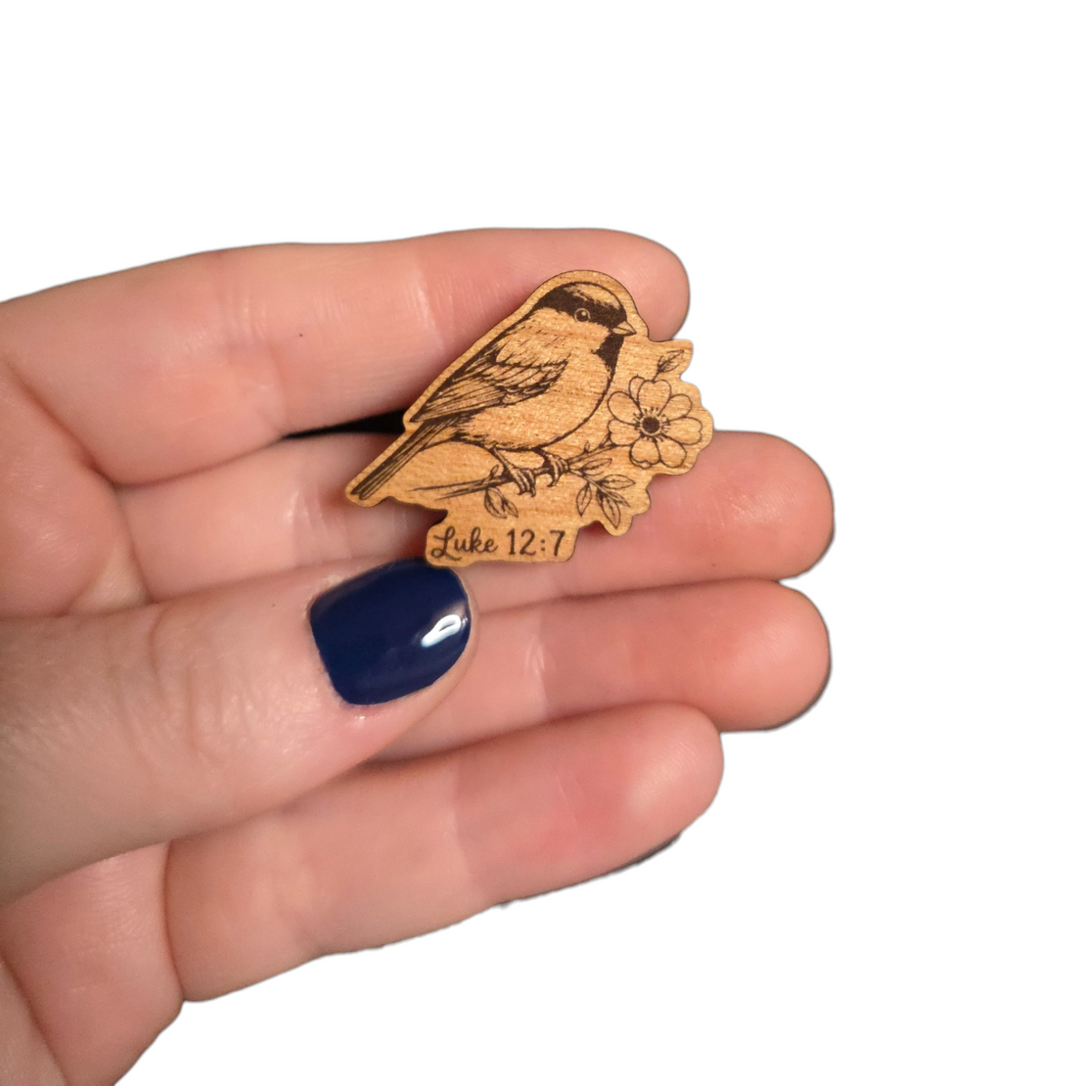 Flower Branch - Sparrow - JW Encourage Pin