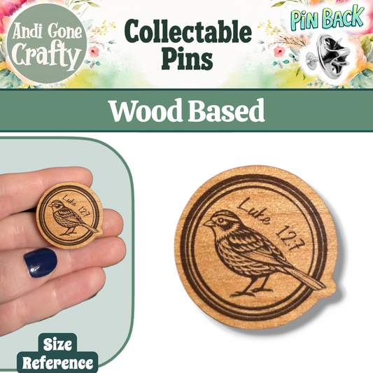 Sparrow Bird - Luke 12:7 - JW Pin