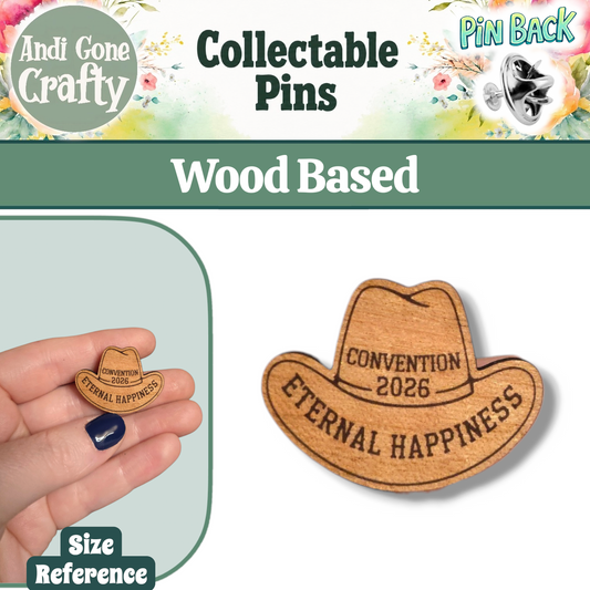 Cowboy Hat - Eternal Happiness - 2026 Convention - JW Pin - Cherry pin