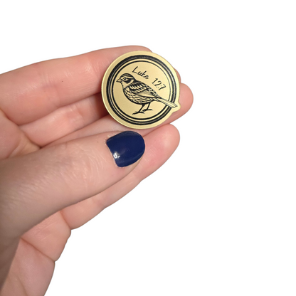 Sparrow Bird - Luke 12:7 - JW Pin