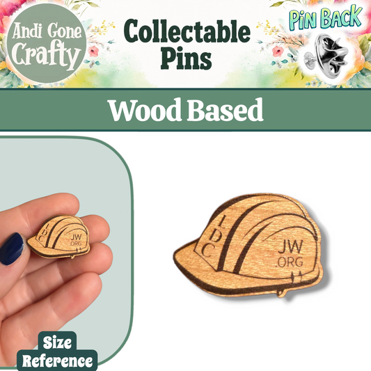 JW - LDC Hard Hat Pin - Yellow to Black Acrylic