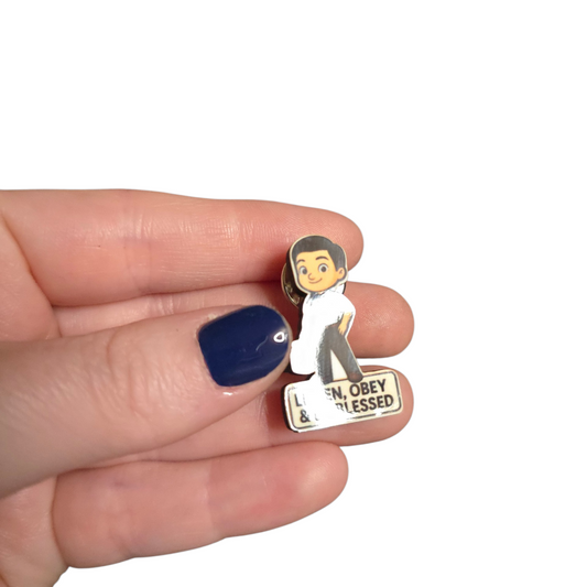 Boy - Listen, Obey and Be Blessed - JW Kids Pin - JW Gifts and Souvenirs