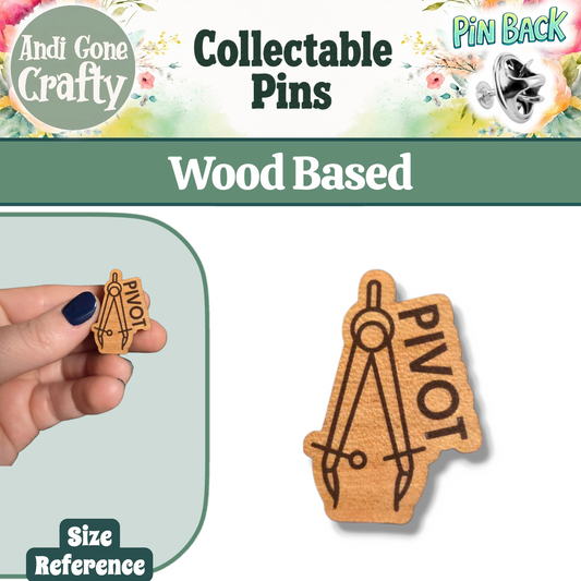 Math Compass - Pivot - JW Department Pin