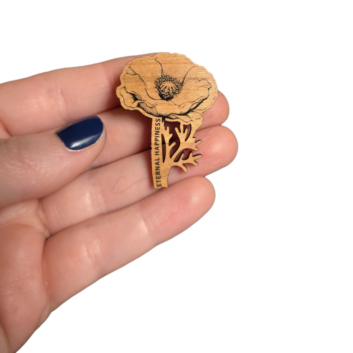 Gold Poppy w/ Branches - Eternal Happiness - 2026 Convention - JW Pin
