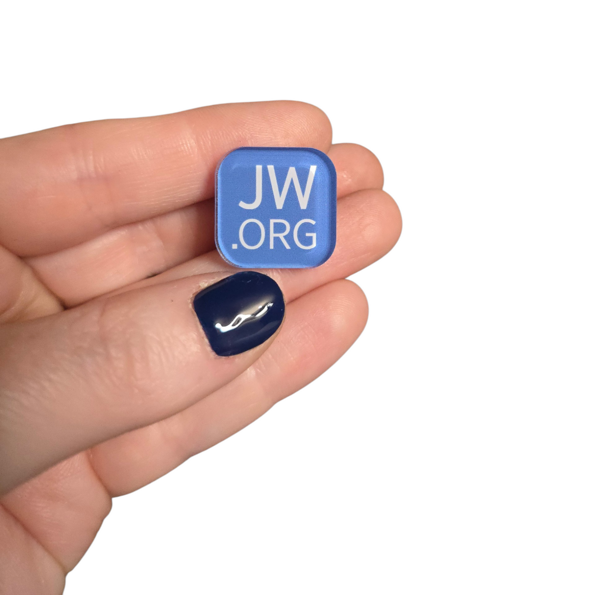 JW.ORG Pin - Clear Acrylic - QTY 20 - Large 0.75" Min Pin Pack - JW Pins