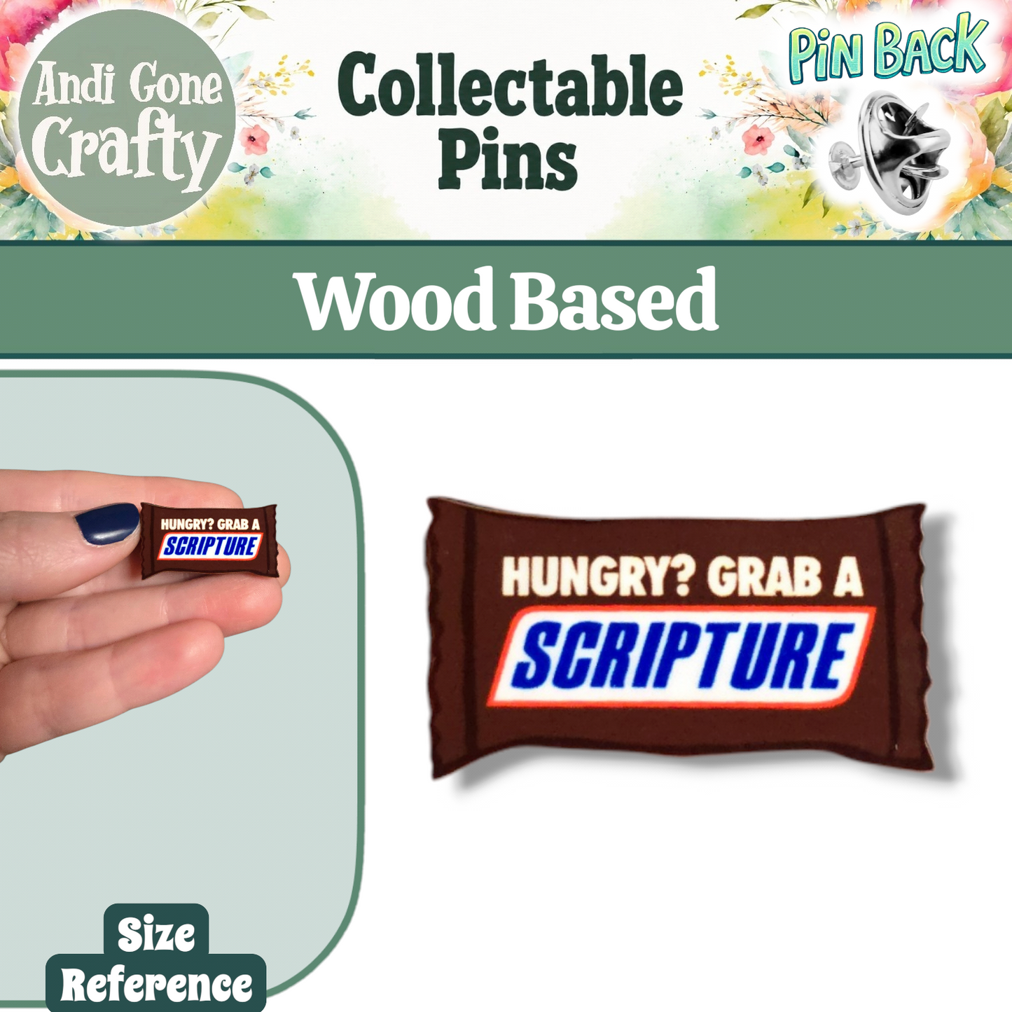 Hungry? Grab a Scripture - Pin - JW Gifts and Souvenirs