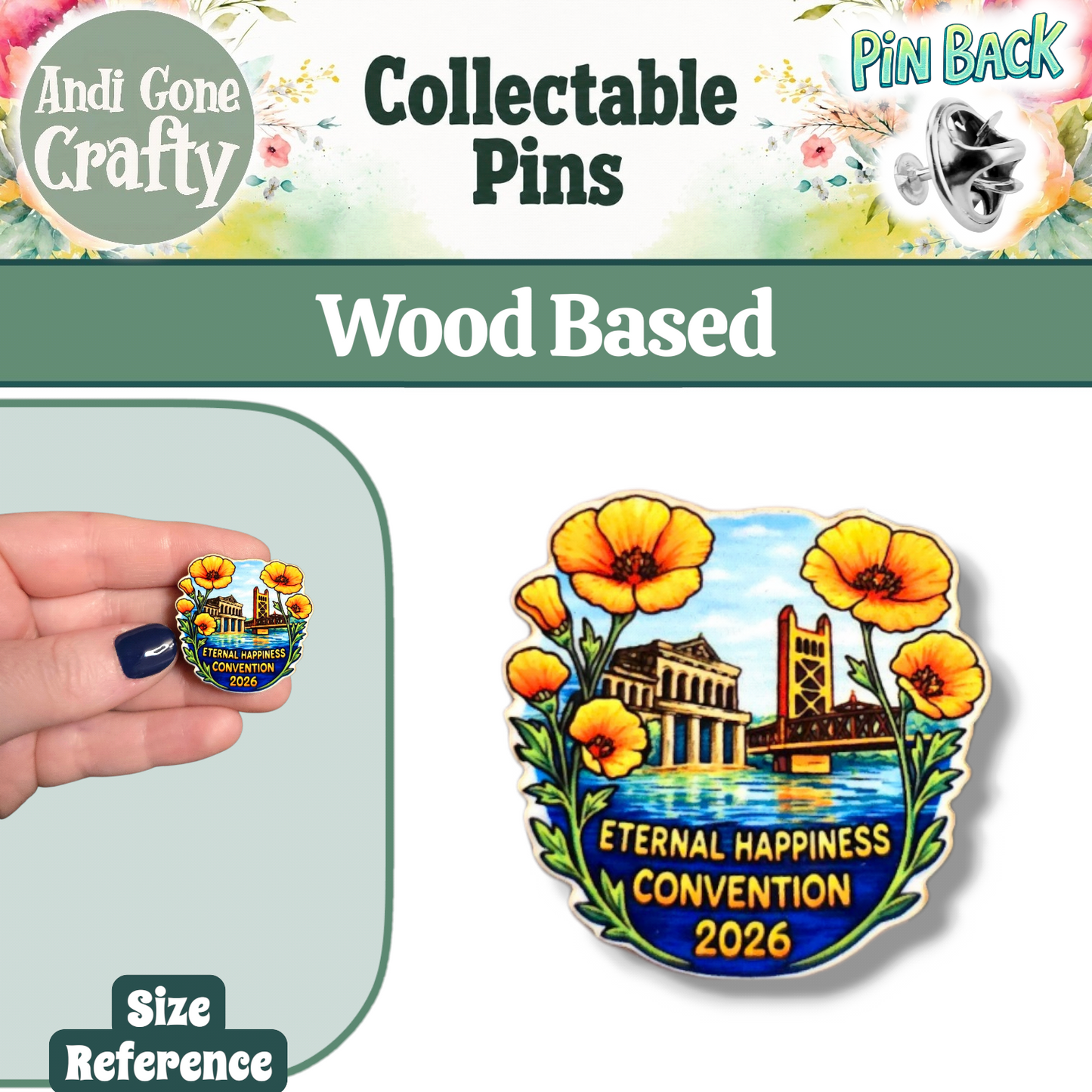 Old Sacramento - 2026 Eternal Happiness Convention - JW Pin - Color