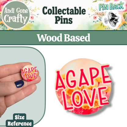 Agape Pink Poppies - Pin - JW Gifts and Souvenirs