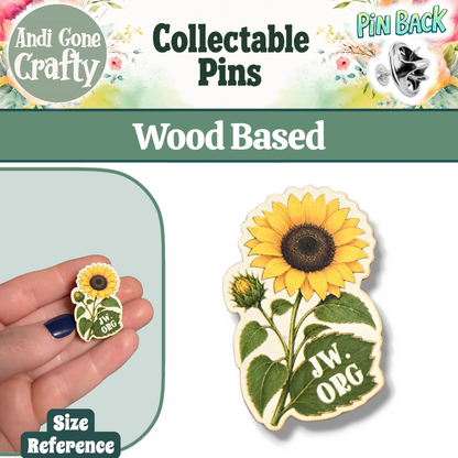 Sunflower Flower Pin - JW.ORG - JW Gifts and Souvenirs