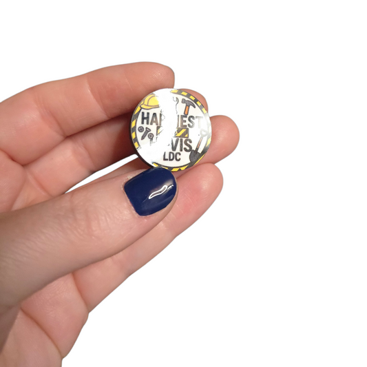 Happiest in High Vis - Circle - LDC - JW Pin - Full Color