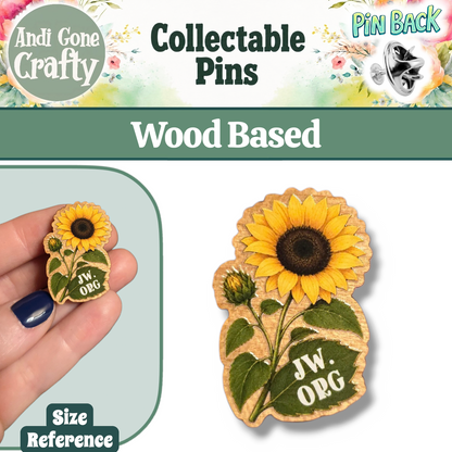 Sunflower Flower Pin - JW.ORG - JW Gifts and Souvenirs