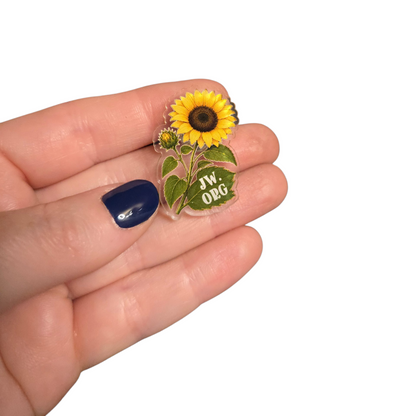 Sunflower Flower Pin - JW.ORG - JW Gifts and Souvenirs