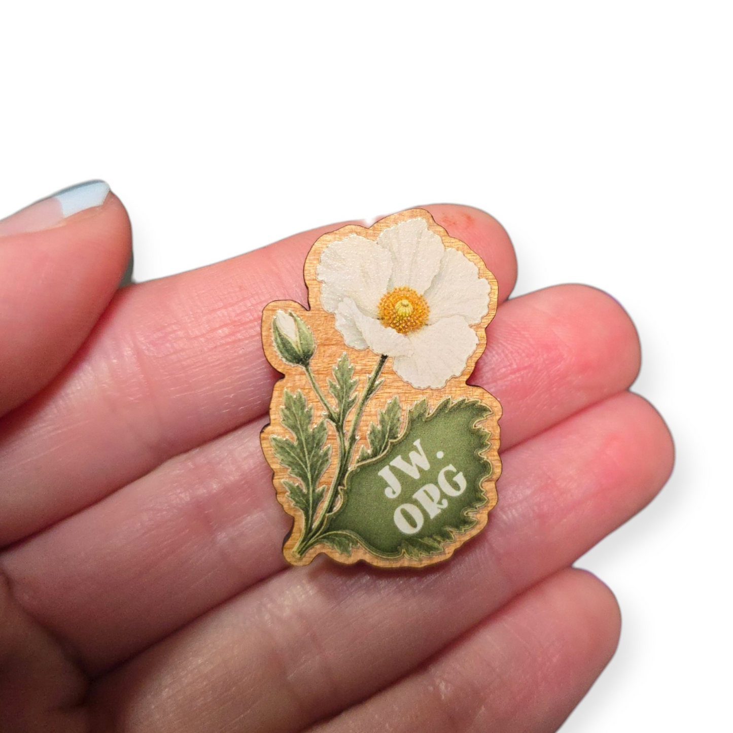 White Prickly Poppy Flower - JW.ORG - JW Gifts and Souvenirs