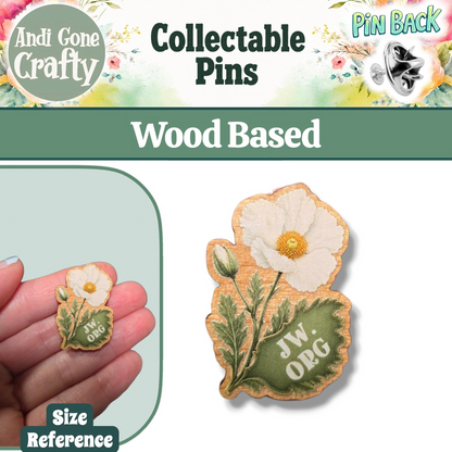 White Prickly Poppy Flower - JW.ORG - JW Gifts and Souvenirs
