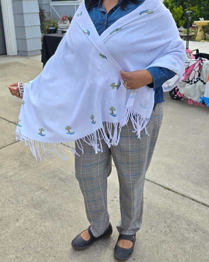 Shawl / Scarf - Sacramento Special Convention (71 in Long x 27.5in Wide)
