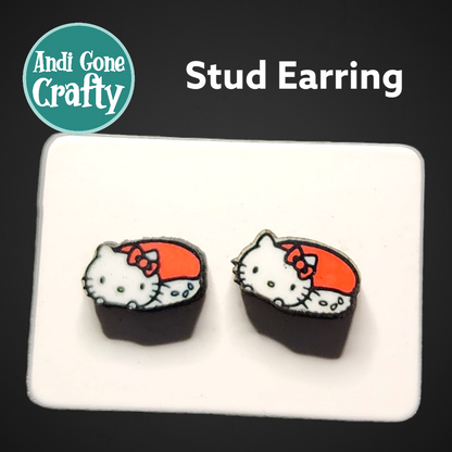 Hello Kitty Food - Pendiente de acero inoxidable con personaje