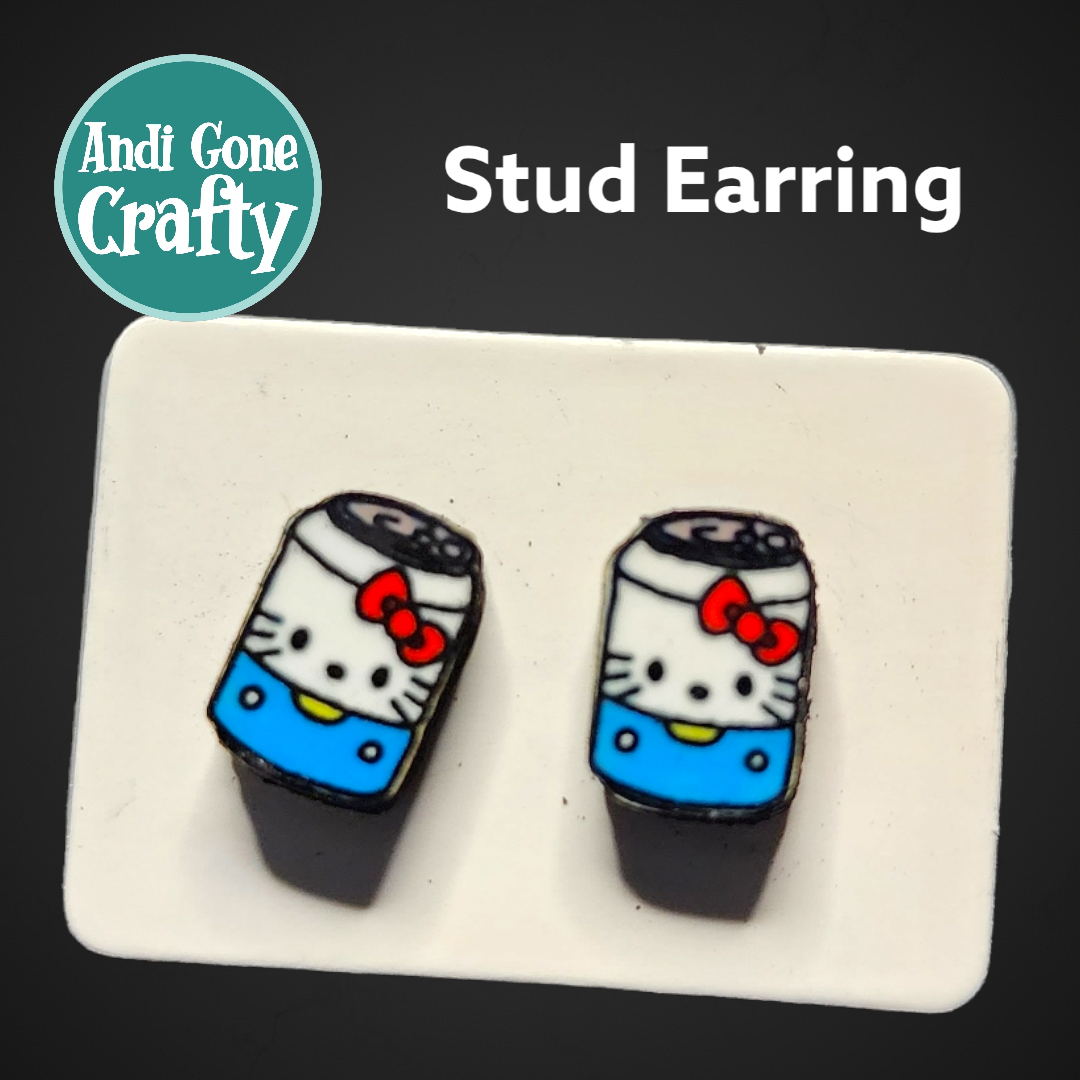 Hello Kitty Food - Pendiente de acero inoxidable con personaje