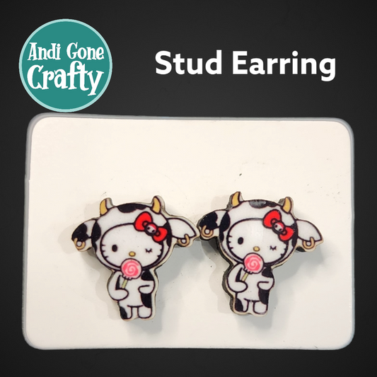 Hello Kitty - Pendiente de acero inoxidable con personaje