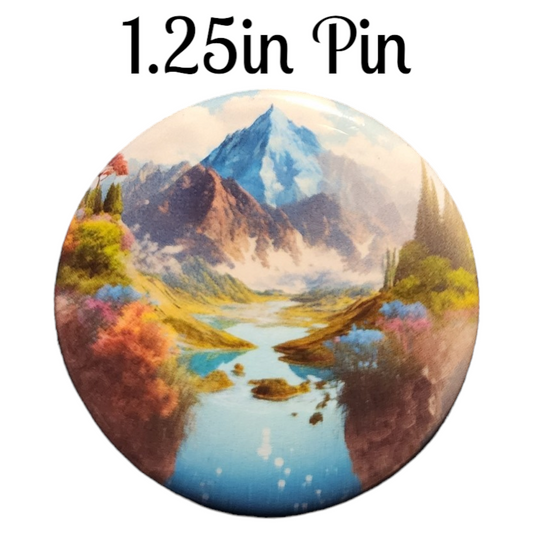 JW - 1.25" Button Pin - Paradise - C