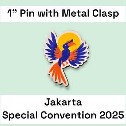 Indonesia Jakarta #1 & #2 - Pin - 2025 Special Convention of Jehovah's Witnesses - JW Gifts and Souvenirs