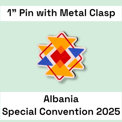 Albania Tirana - Pin - 2025 Special Convention of Jehovah's Witnesses - JW Gifts and Souvenirs