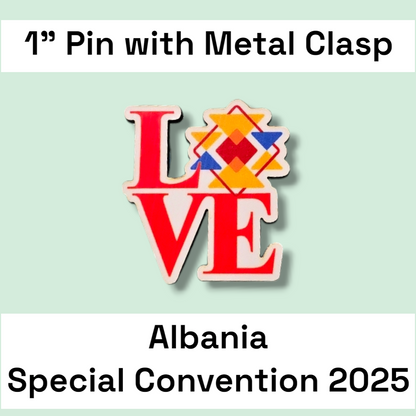 Albania Tirana - Pin - 2025 Special Convention of Jehovah's Witnesses - JW Gifts and Souvenirs