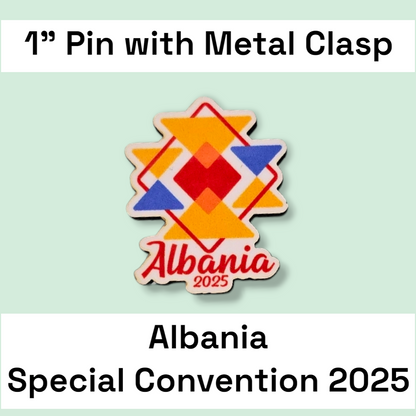 Albania Tirana - Pin - 2025 Special Convention of Jehovah's Witnesses - JW Gifts and Souvenirs