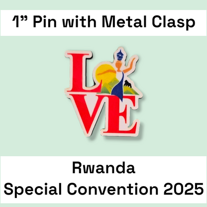 Rwanda Kigali - Pin - 2025 Special Convention of Jehovah's Witnesses - JW Gifts and Souvenirs