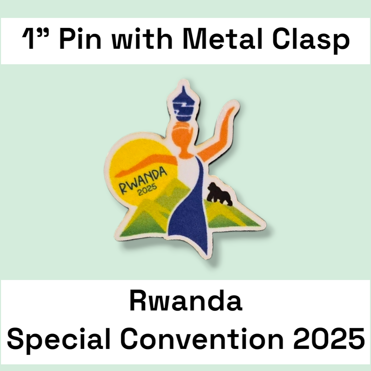 Rwanda Kigali - Pin - 2025 Special Convention of Jehovah's Witnesses - JW Gifts and Souvenirs