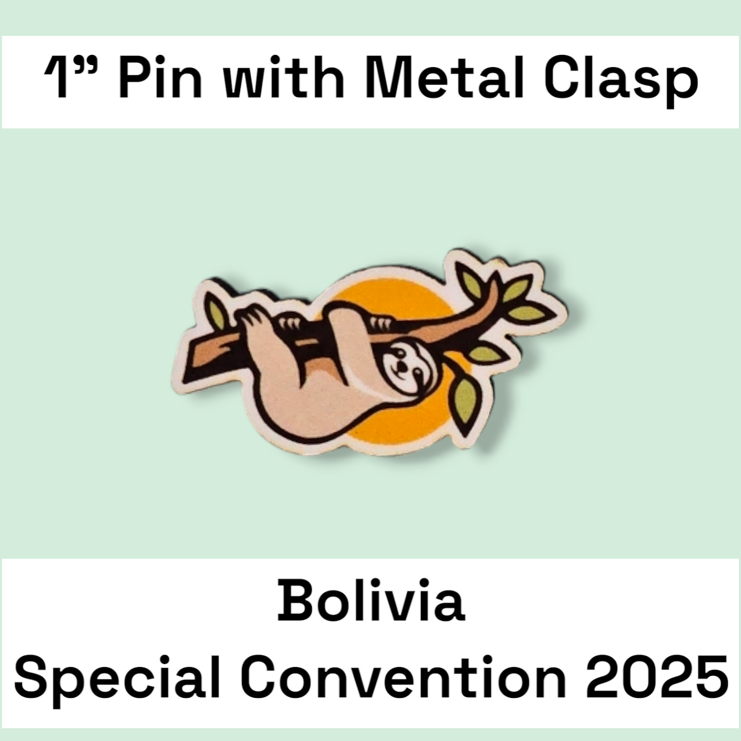 Bolivia Santa Cruz #1 & #2 - Pin - 2025 Special Convention of Jehovah's Witnesses - JW Gifts and Souvenirs