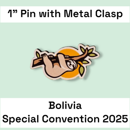 Bolivia Santa Cruz #1 & #2 - Pin - 2025 Special Convention of Jehovah's Witnesses - JW Gifts and Souvenirs