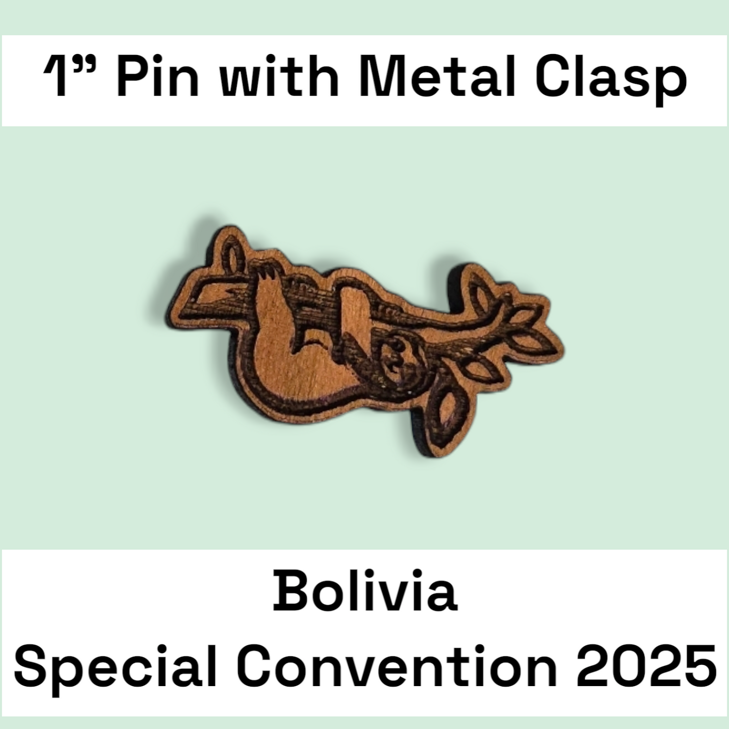 Bolivia Santa Cruz #1 & #2 - Pin - 2025 Special Convention of Jehovah's Witnesses - JW Gifts and Souvenirs