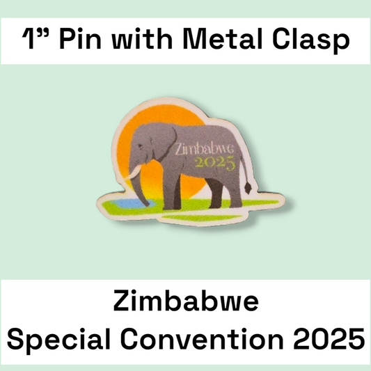 Zimbabwe Harare #1 & #2 - Pin - 2025 Special Convention of Jehovah's Witnesses - JW Gifts and Souvenirs