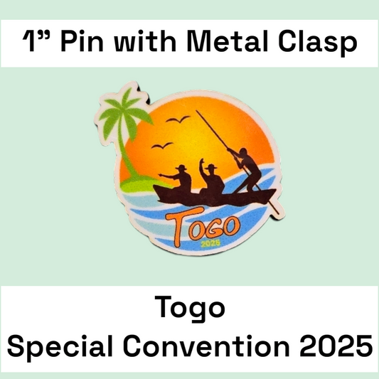 Togo Lome - Pin - 2025 Special Convention of Jehovah's Witnesses - JW Gifts and Souvenirs