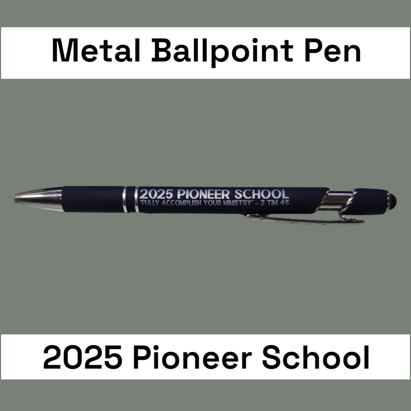 JW Metal Pen - 2025 or Custom Year Pioneer School