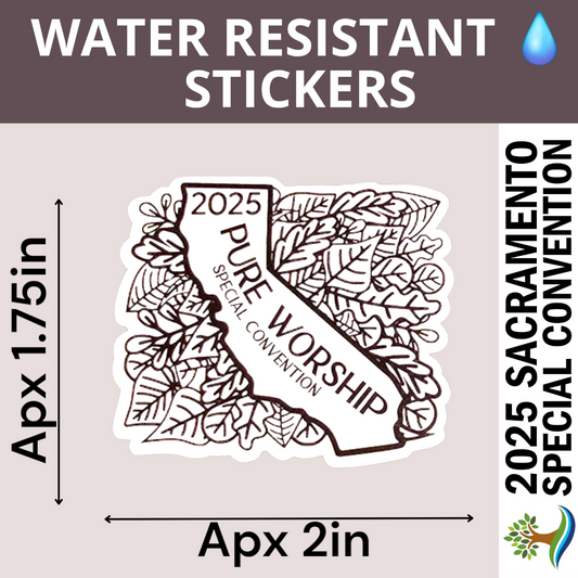 CA State w/ Leaves - Black and White - Water Resistant Stickers (Bulk Pack of 14 Stickers)