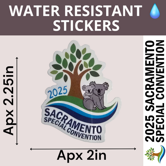 Tree Koala - Water Resistant Stickers (Bulk Pack of 15 Stickers)
