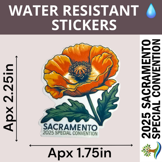 Poppy - Water Resistant Stickers (Bulk Pack of 13 Stickers)