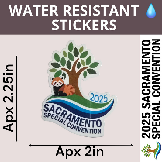 Tree Red Panda - Water Resistant Stickers (Bulk Pack of 16 Stickers)