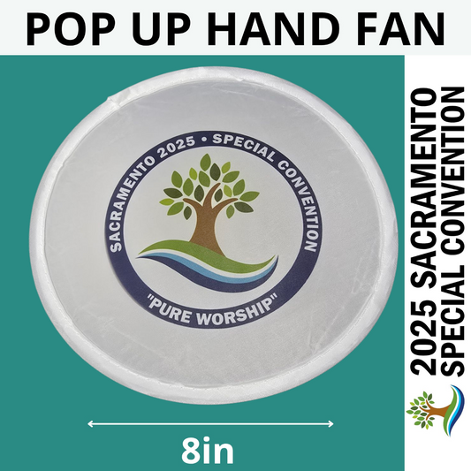 Circle Tree - Sacramento Special Convention - 8in Pop Up Hand Fan
