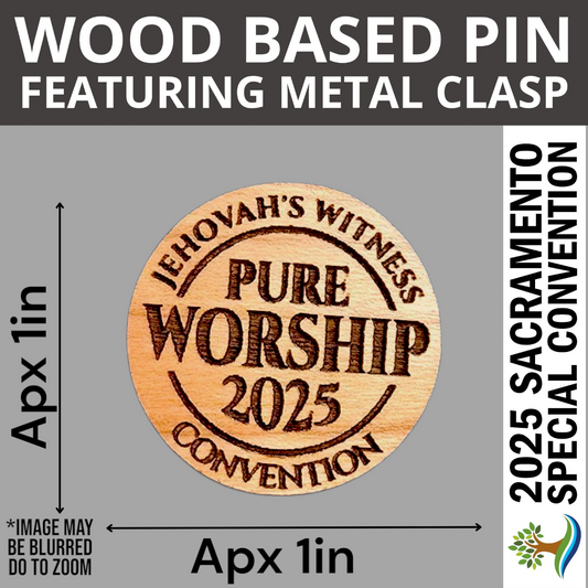 Pure Worship Pin - 2025 Convention - JW