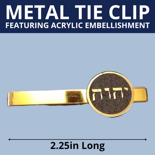 YHWH Tetragrammaton - Metal Tie Clips