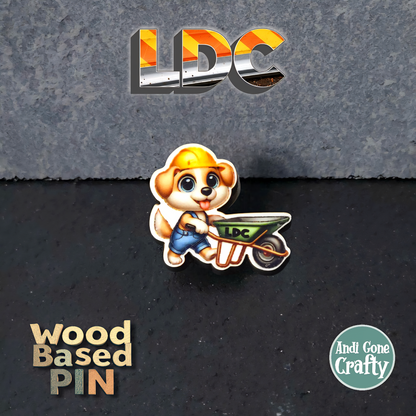 Dog - Construction Animals - LDC - JW Pin - Full Color