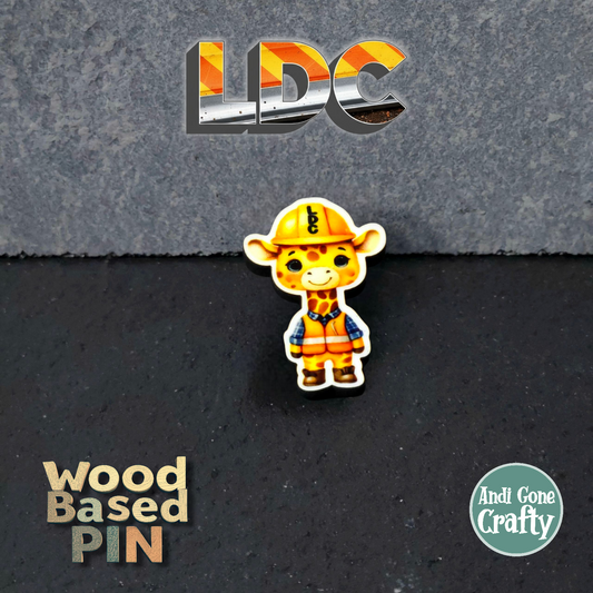 Giraffe Full Body - Construction Animals - LDC - JW Pin - Full Color