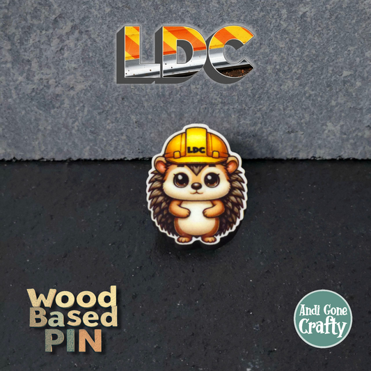 Hedgehog - Construction Animals - LDC - JW Pin - Full Color