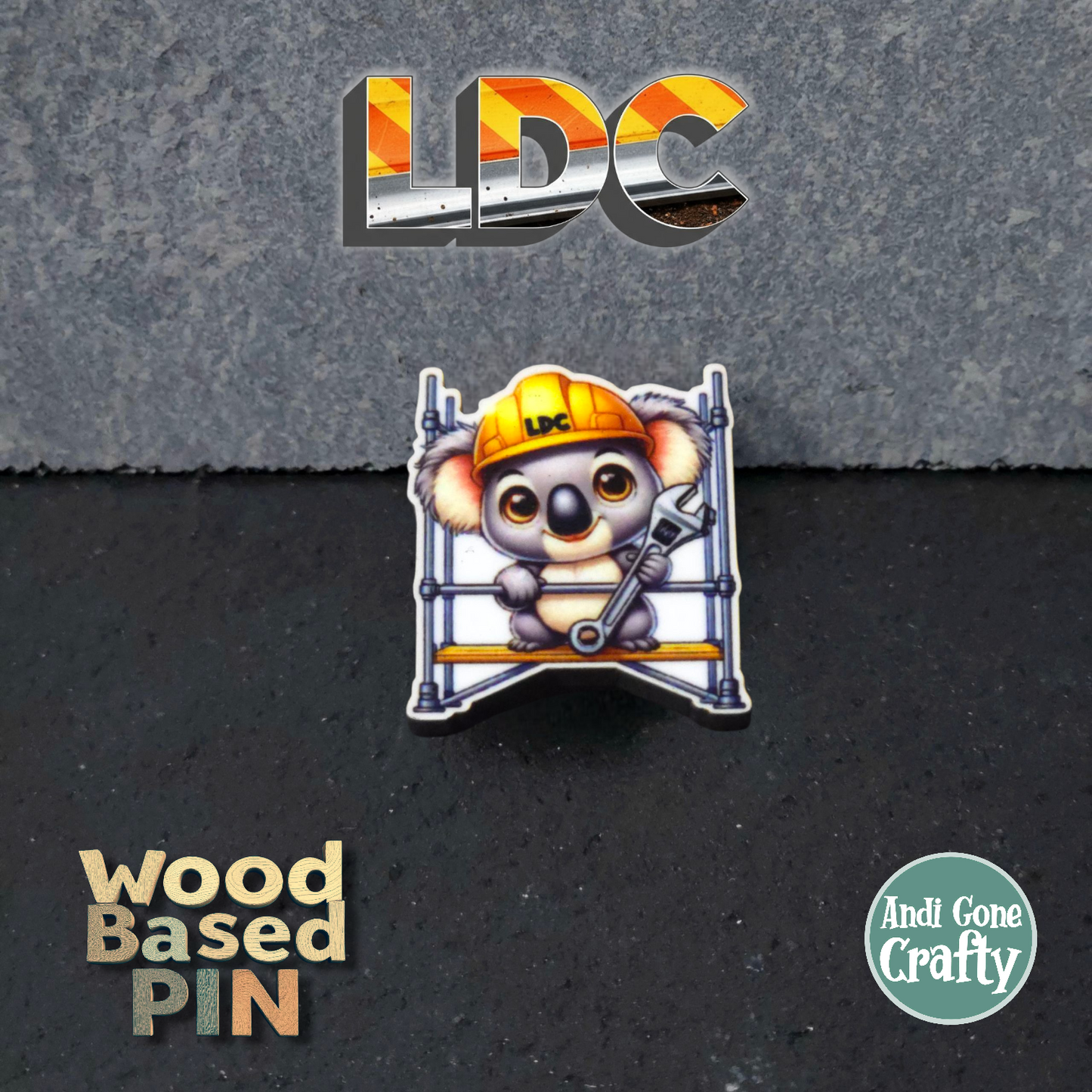Koala - Construction Animals - LDC - JW Pin - Full Color