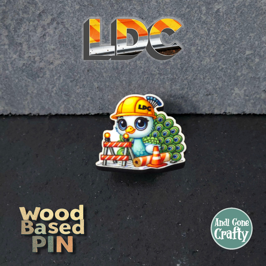 Peacock - Construction Animals - LDC - JW Pin - Full Color