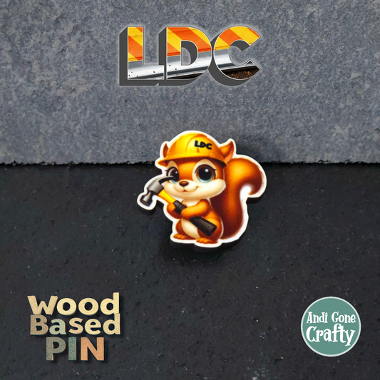 Squirrel - Construction Animals - LDC - JW Pin - Full Color
